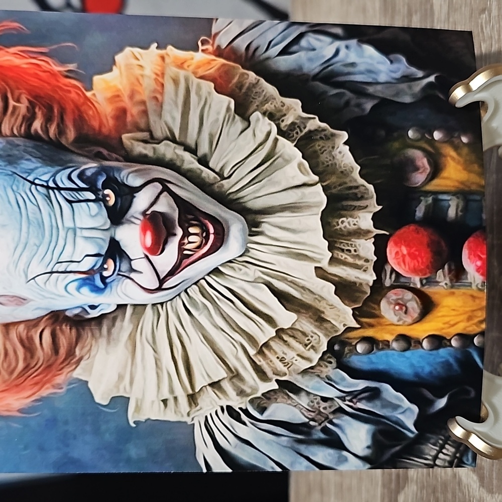 4x6 Pennywise The Clown‎ IT Scary Fantasy Wall Art Watercolor Oil Painting Print - Picture 3 of 6